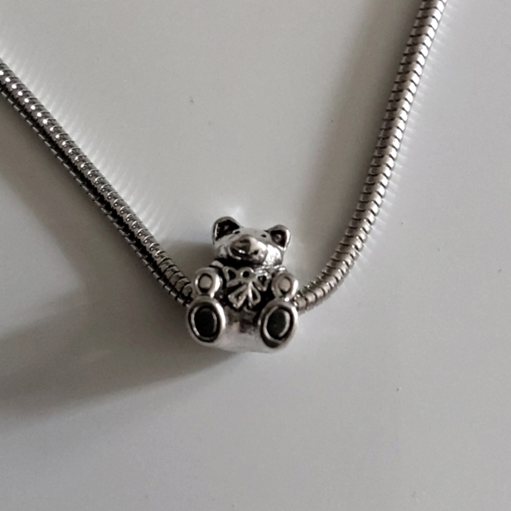 Teddy Bear Charm for European Style Bracelets Fits Pandora Systems